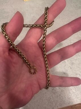 Gold Rope Chain Necklace, Bought in Paris